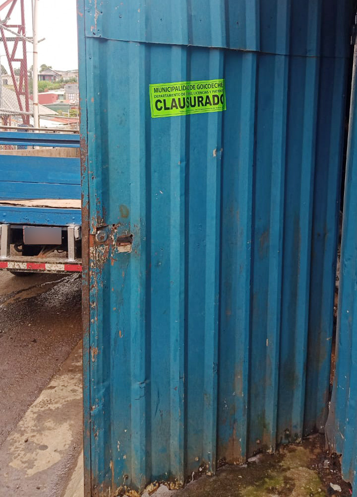 La Policía Municipal de Goicoechea y funcionarios del Departamento de Cobros, Licencias y Patentes mantienen un control permanente sobre el funcionamiento de las chatarreras en el cantón