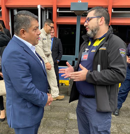 La Policía Municipal de Goicoechea participó en un encuentro en el Ministerio de Seguridad Pública.